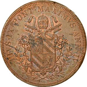 Papal States / Five Baiocchi 1850 - obverse photo