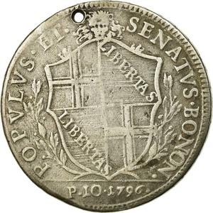 Papal States / Ten Paoli 1796 Bologna - reverse photo