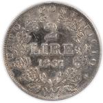 Two Lire 1867: Photo Coin, Papal States, Two Lire 1867 / thumbnail