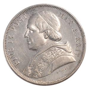 Papal States / Five Lire 1870 - obverse photo