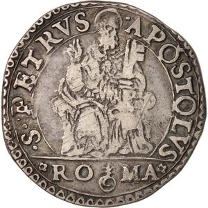 Papal States / Testone of Pope Paul IV - obverse photo