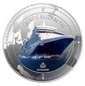 Pitcairn Islands / Silver Ounce 2013 Cunard Lines - reverse photo