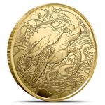 Gold Ounce 2025 Ocean Wonders - Turtle: Photo Coin, Pitcairn Islands, Gold Ounce 2025 Ocean Wonders - Turtle / thumbnail
