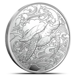 Pitcairn Islands / Silver Ounce 2025 Ocean Wonders - Turtle - reverse photo
