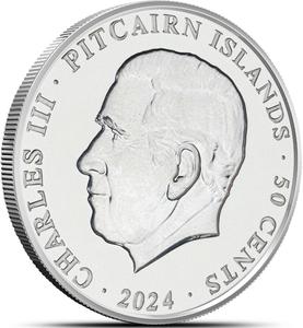 Pitcairn Islands / Silver Half Ounce 2024 Year of the Dragon - obverse photo