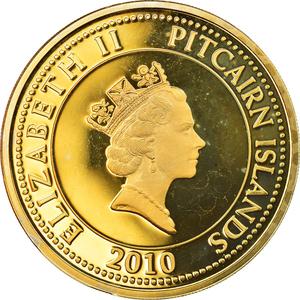 Pitcairn Islands / One Dollar 2010 Bounty Cannon - obverse photo