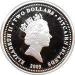 Pitcairn Islands / Silver Ounce 2009 Year of the Ox / Gold Plated - obverse photo