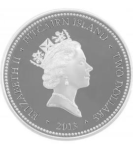 Pitcairn Islands / Silver Ounce 2013 Cunard Lines - obverse photo