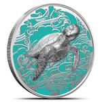 Silver Two Ounces 2025 Ocean Wonders - Turtle: Photo Coin, Pitcairn Islands, Silver Two Ounces 2025 Ocean Wonders - Turtle / thumbnail