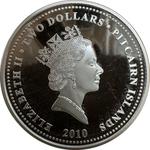 Pitcairn Islands / Silver Ounce 2010 Year of the Tiger - obverse photo