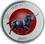 Pitcairn Islands / Silver Ounce 2009 Year of the Ox - reverse photo