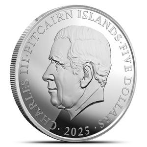 Pitcairn Islands / Silver Two Ounces 2025 Ocean Wonders - Turtle - obverse photo