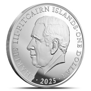 Pitcairn Islands / Silver Ounce 2025 Ocean Wonders - Turtle - obverse photo