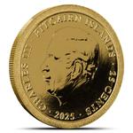 Pitcairn Islands / Gold Half Gram 2025 Ocean Wonders - Turtle - obverse photo