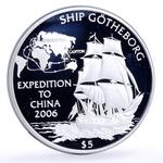 Silver Ounce 2006 Ship Gotheborg: Photo Coin, Pitcairn Islands, Silver Ounce 2006 Ship Gotheborg / thumbnail