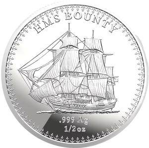 Pitcairn Islands / Silver Half Ounce 2025 HMS Bounty - reverse photo