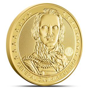 Poland / Gold Ounce 2023 Ducat - General Casimir Pulaski - reverse photo
