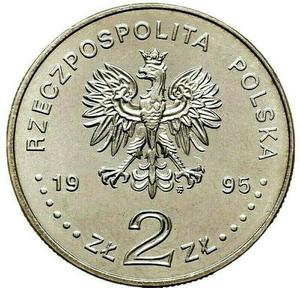 Poland / Two Zlote 1995 Atlanta Olympics - Wrestling - reverse photo