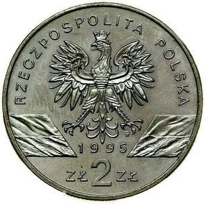 Poland / Two Zlote 1995 Catfish - reverse photo