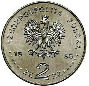 Poland / Two Zlote 1995 Katyn Miednoje Charkow - reverse photo