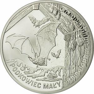 Poland / Silver Ounce 2010 Horseshoe Bat - obverse photo
