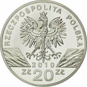 Poland / Silver Ounce 2010 Horseshoe Bat - reverse photo
