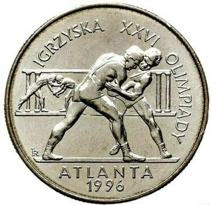 Poland / Two Zlote 1995 Atlanta Olympics - Wrestling - obverse photo
