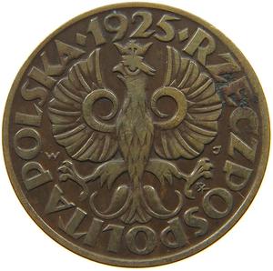 Poland / Five Groszy 1925 - reverse photo