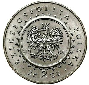 Poland / Two Zlote 1995 Lazienki Castle - reverse photo
