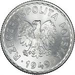 One Zloty 1949: Photo Coin, Poland, One Zloty 1949 / thumbnail