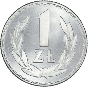 Poland / One Zloty 1949 - reverse photo