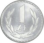 One Zloty 1949: Photo Coin, Poland, One Zloty 1949 / thumbnail