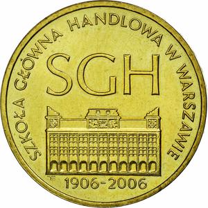Poland / Two Zlote 2006 Warsaw School of Economics - obverse photo