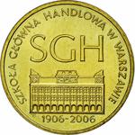 Two Zlote 2006 Warsaw School of Economics: Photo Coin, Poland, Two Zlote 2006 Warsaw School of Economics / thumbnail