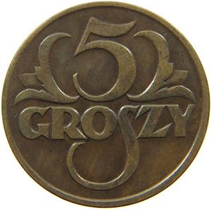 Poland / Five Groszy 1925 - obverse photo