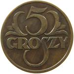 Five Groszy 1925: Photo Coin, Poland, Five Groszy 1925 / thumbnail
