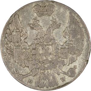 Poland, Russian / Ten Groszy 1840 - obverse photo