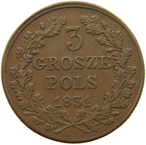 Poland, Russian / Three Grosze 1831 - obverse photo