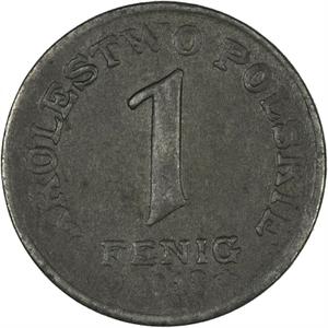 Poland, Second Kingdom and Republic / One Fenig 1918 - reverse photo