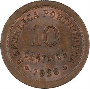 Portugal / Ten Centavos 1926 - reverse photo