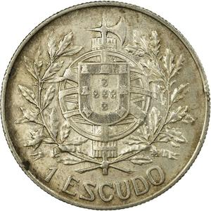 Portugal / One Escudo 1910 - reverse photo