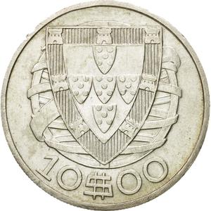Portugal / Ten Escudos 1948 - reverse photo