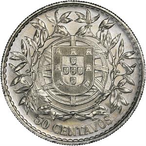Portugal / Fifty Centavos 1916 - reverse photo