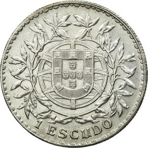 Portugal / One Escudo 1915 - reverse photo