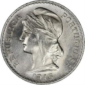 Portugal / Fifty Centavos 1916 - obverse photo