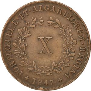 Portugal, Kingdom of / Ten Reis 1847 - reverse photo