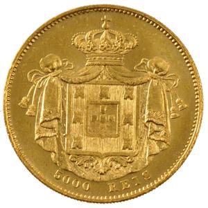 Portugal, Kingdom of / Five Thousand Reis 1851 - reverse photo