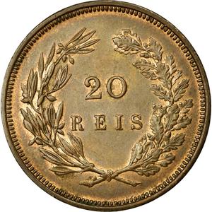 Portugal, Kingdom of / Twenty Reis 1892 - reverse photo