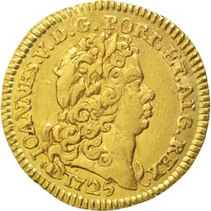 Portugal, Kingdom of / Half Escudo 1725 - obverse photo