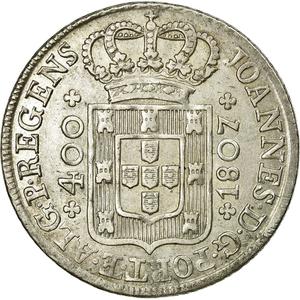 Portugal, Kingdom of / Four Hundred Reis 1807 - reverse photo